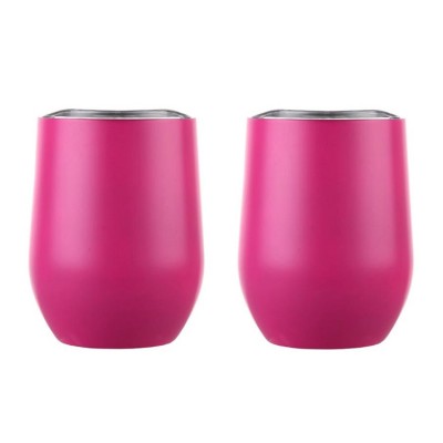 WeVi Wholesale 12oz Egg Shape Stainless Steel Reusable Drinking Sippy Double Wall Coffee Cups